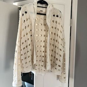 Free People crochet sweater